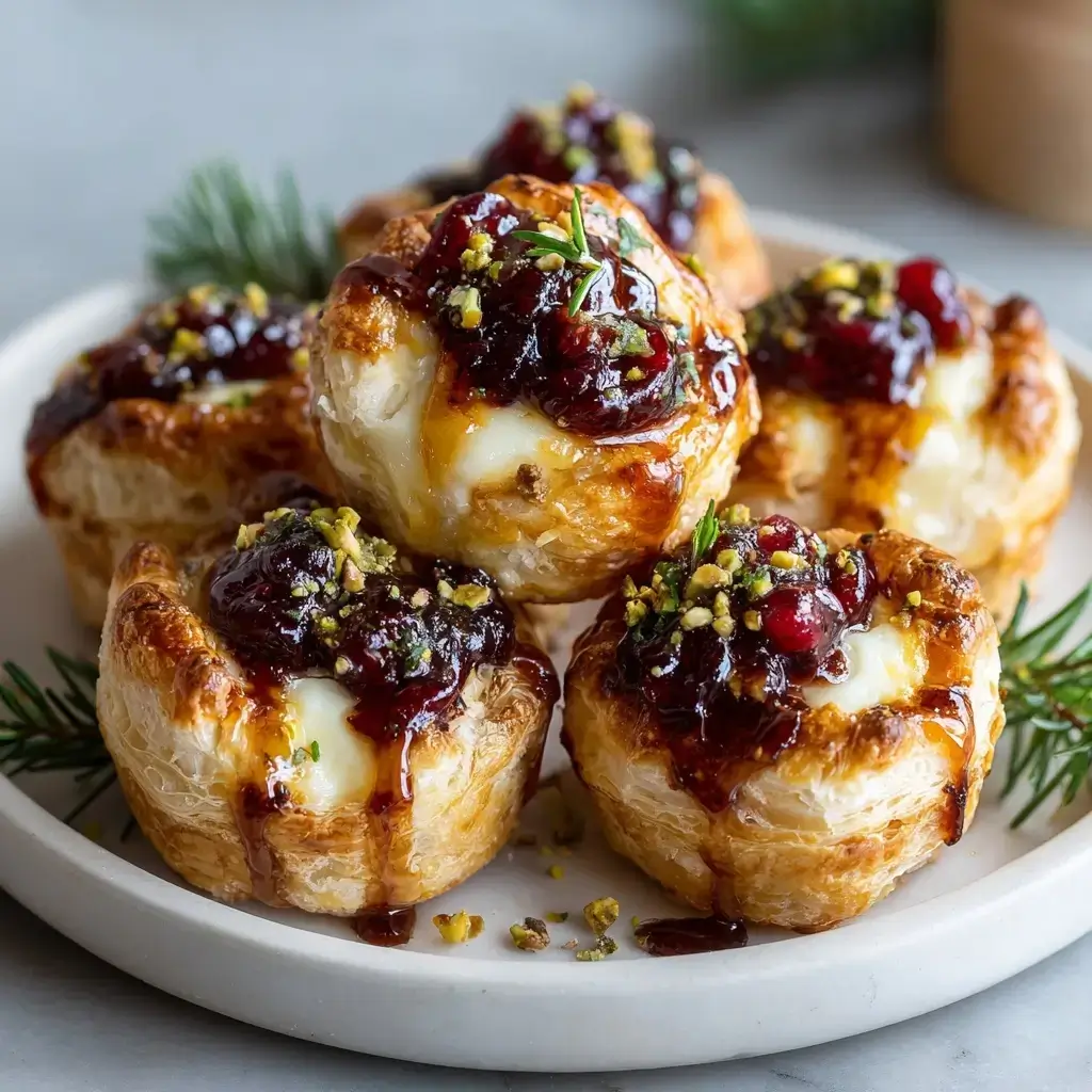 Baked Cranberry Brie Bites