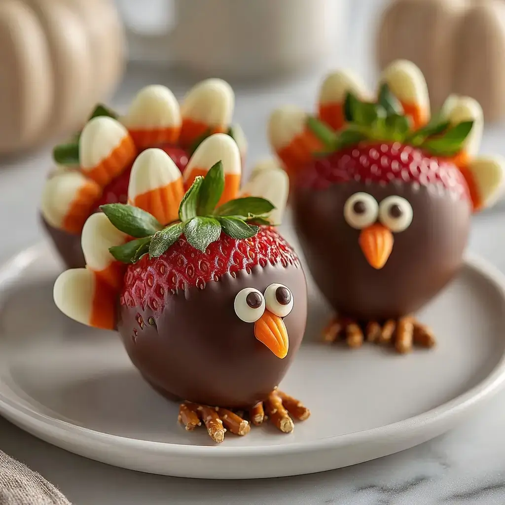 Chocolate Covered Strawberry Turkeys
