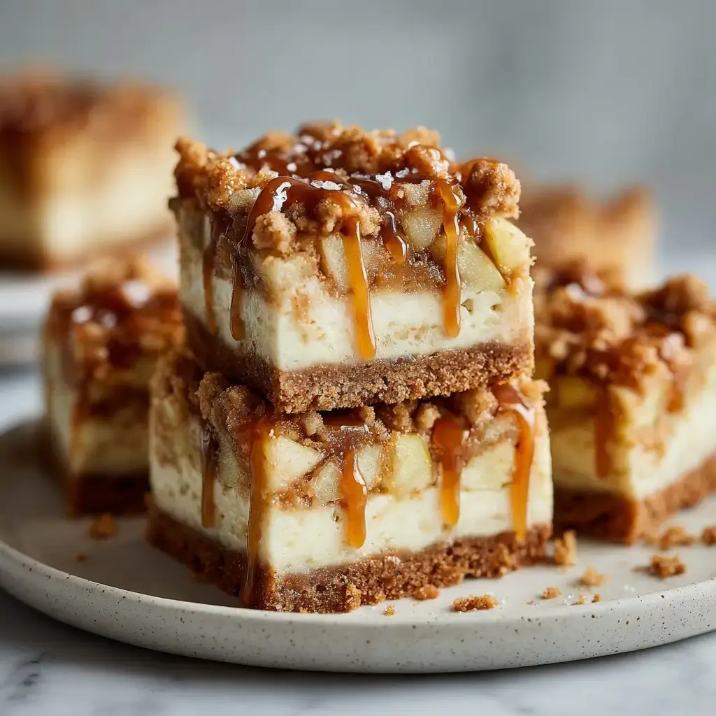 Caramel Apple Cheesecake Bars