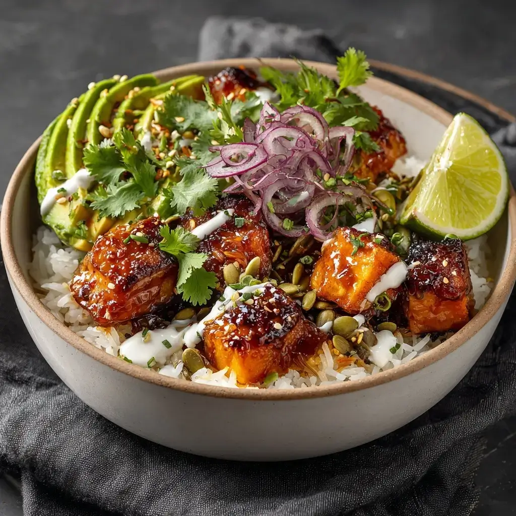 Chicken And Sweet Potato Rice Bowl
