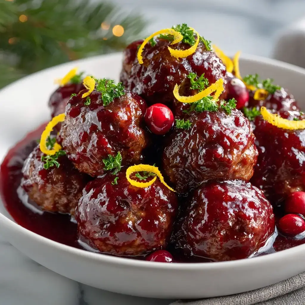 Christmas Cranberry Meatballs