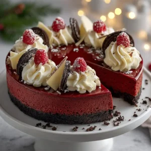 Christmas Red Velvet Cheesecake