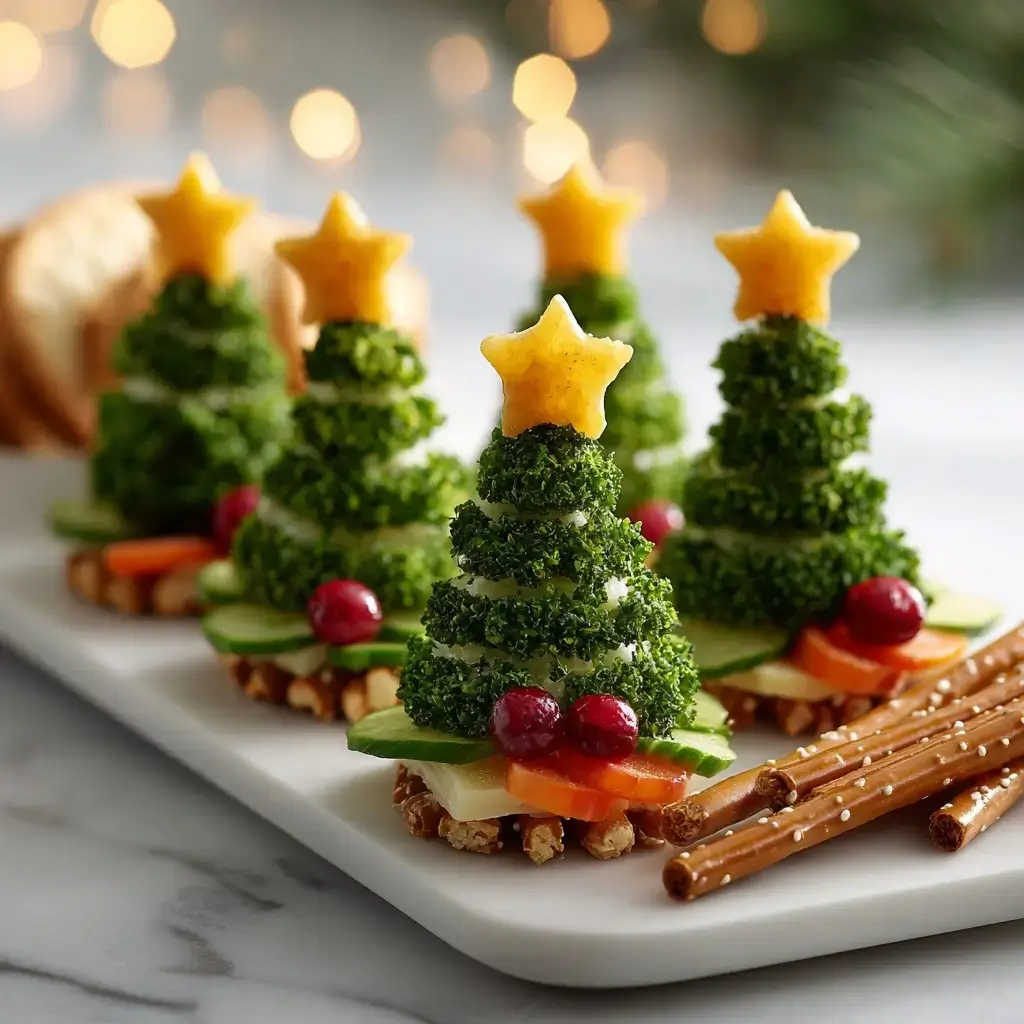 Christmas Tree Cheese Bites