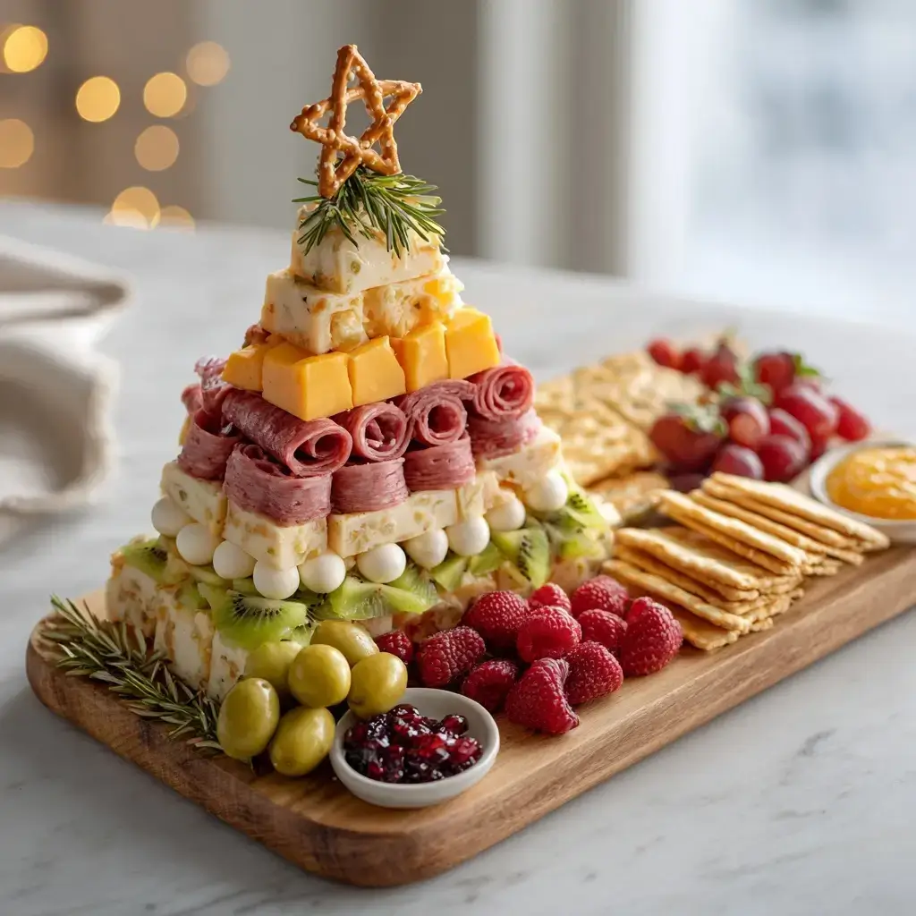 Christmas Tree Shaped Charcuterie