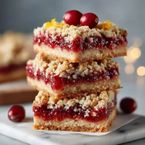 Cranberry Crumble Bars