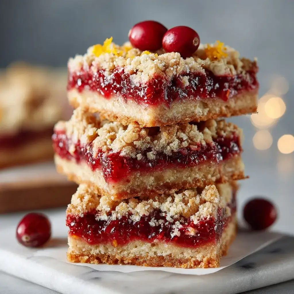 Cranberry Crumble Bars