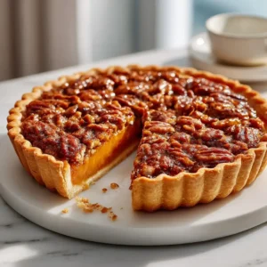 Decadent Sweet Potato Pecan Pie