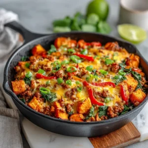 Easy Ground Turkey Sweet Potato Bake