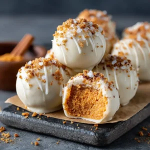 Easy No Bake Pumpkin Cheesecake Balls