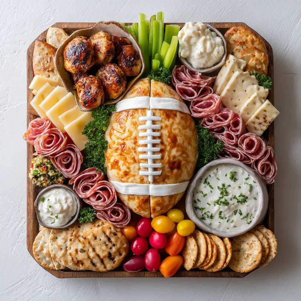Football Charcuterie Board