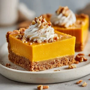 Gluten Free Pumpkin Pie Bars