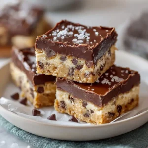 Healthy No Bake Cookie Dough Bars