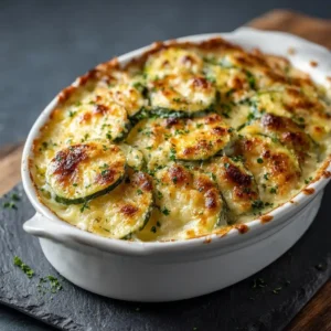 Keto Zucchini Gratin