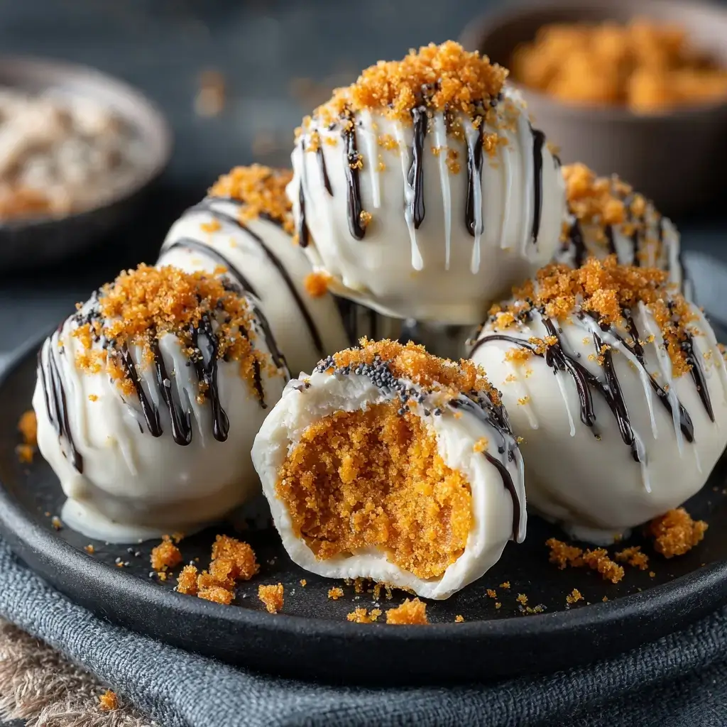 No Bake Pumpkin Cheesecake Balls