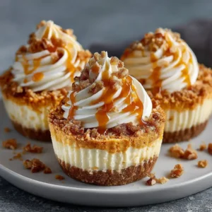 No Bake Pumpkin Mini Cheesecakes