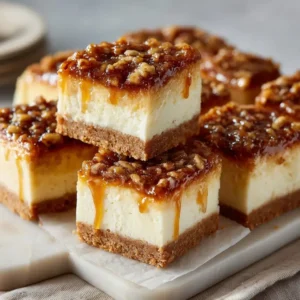 Pecan Pie Cheesecake Bars