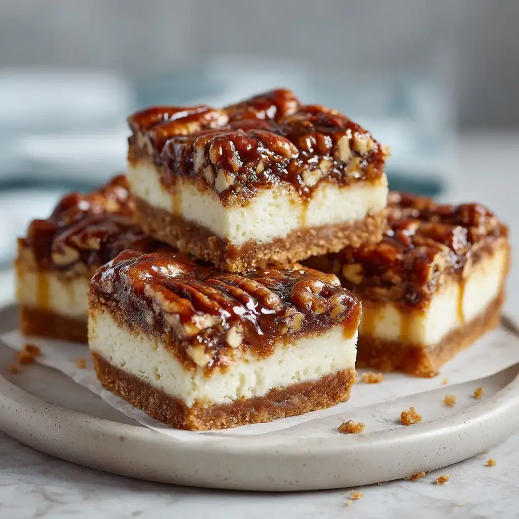 Pecan Pie Cheesecake Bars