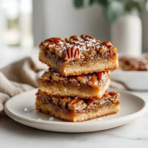 Quick Homemade Pecan Pie Bars