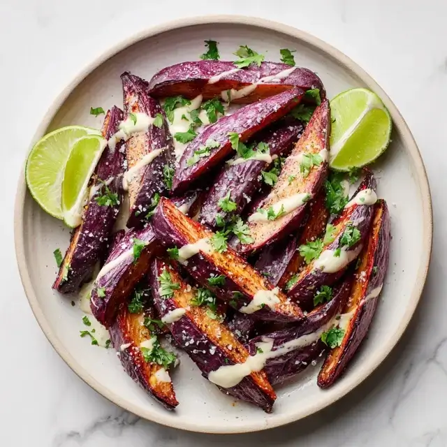 Roasted Purple Sweet Potatoes
