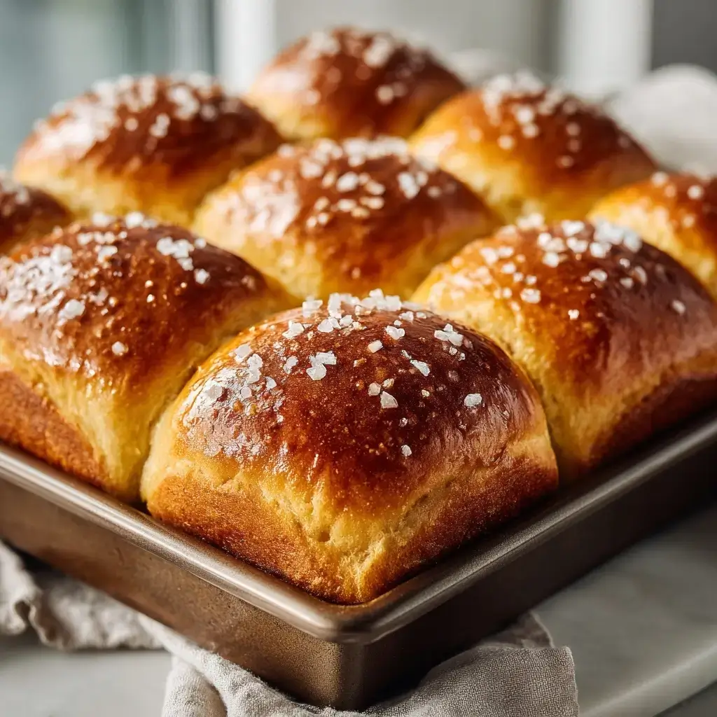 Salted Honey Butter Parker House Rolls