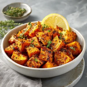 Savory Roasted Sweet Potatoes