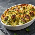 Shredded Brussels Sprouts Gratin