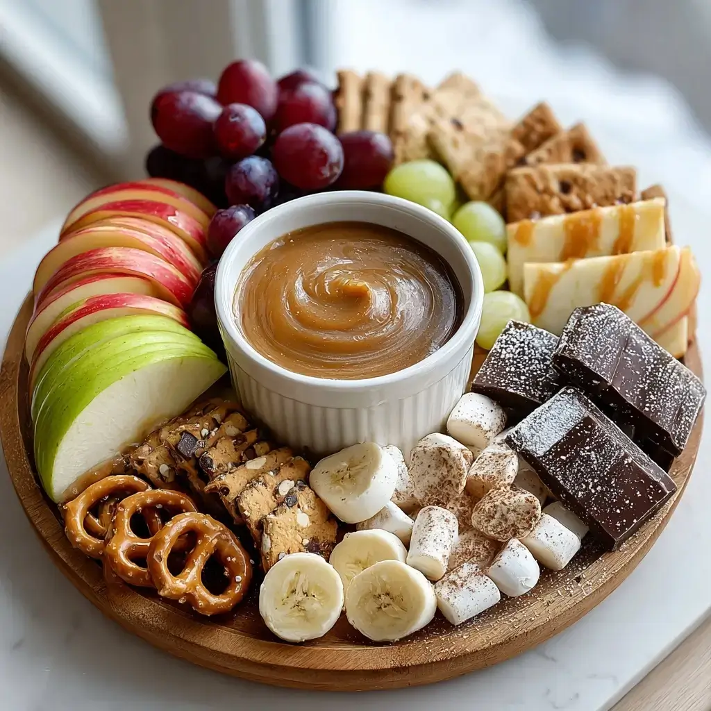 Sweet Caramel Apple Dessert Board