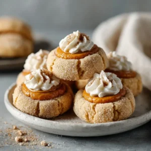 Thanksgiving Cookies With Pumpkin Pie Filling