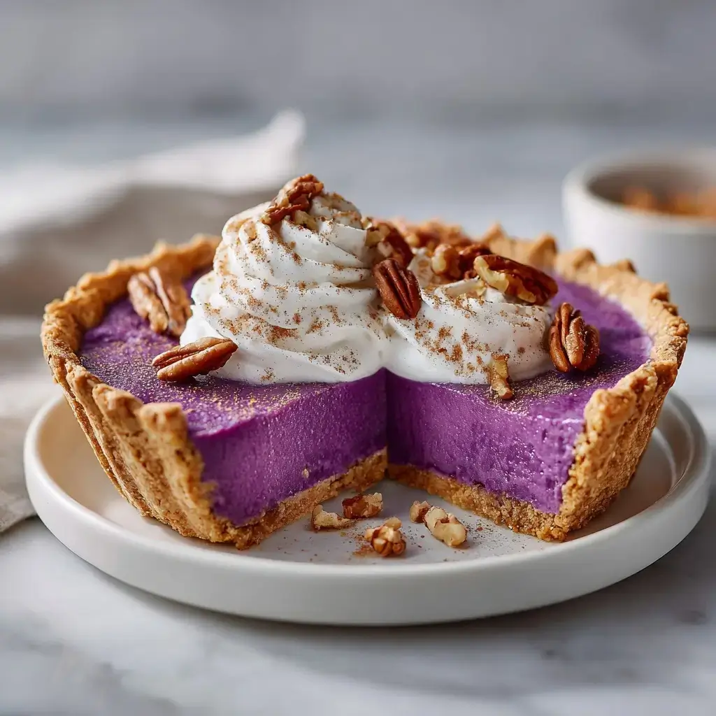 Vibrant Purple Sweet Potato Pie