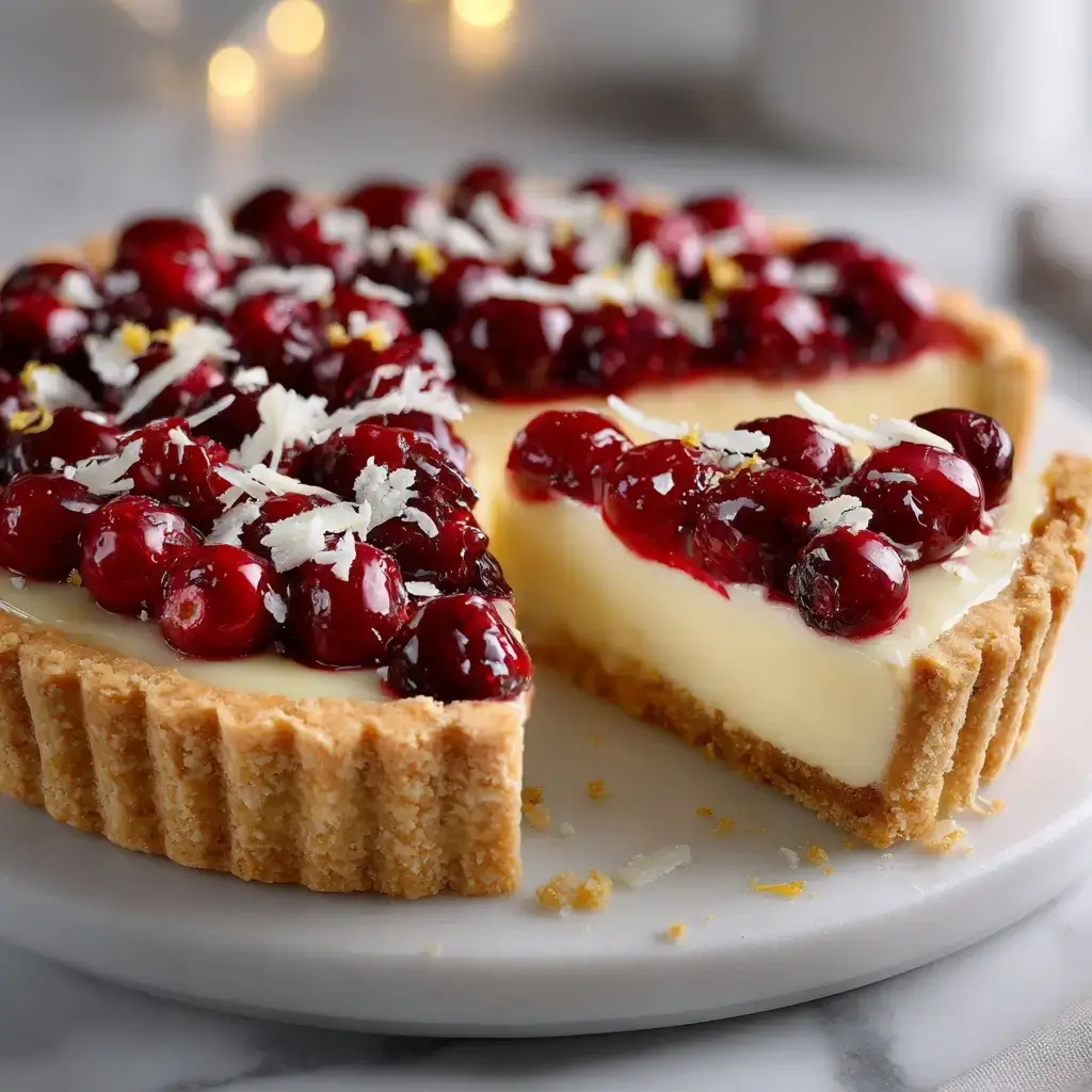 White Chocolate Cranberry Tart
