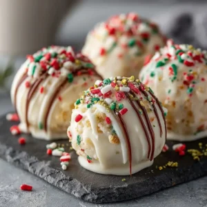 Yummy Christmas Rice Krispie Balls