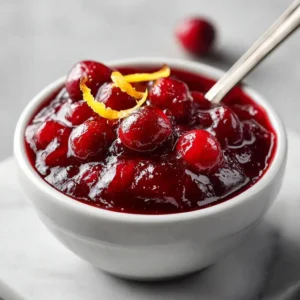 Cranberry Sauce With Orange Juice
