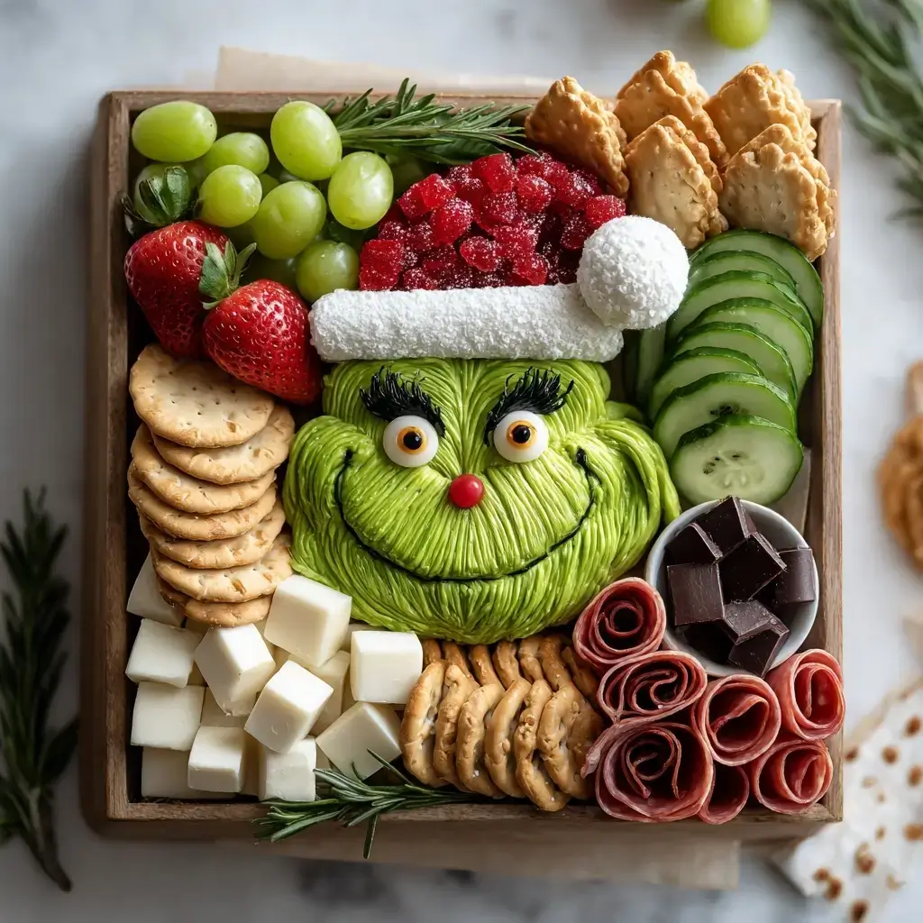 Grinch Charcuterie Board