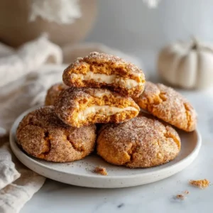 Pumpkin Cheesecake Cookies