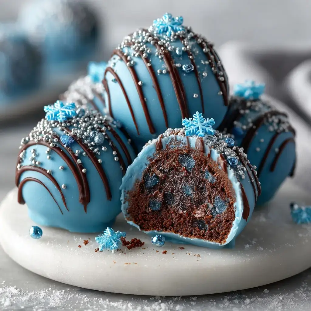 Blue Christmas Truffles