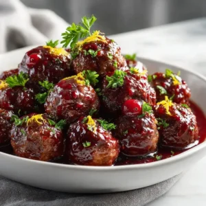 Christmas Cranberry Meatballs