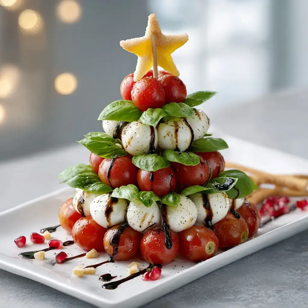 Christmas Tree Caprese Salad