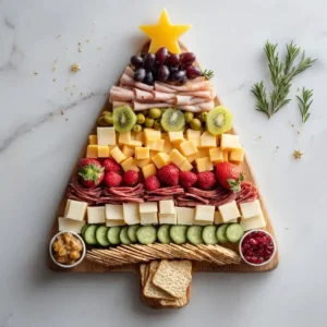 Christmas Tree Shaped Charcuterie