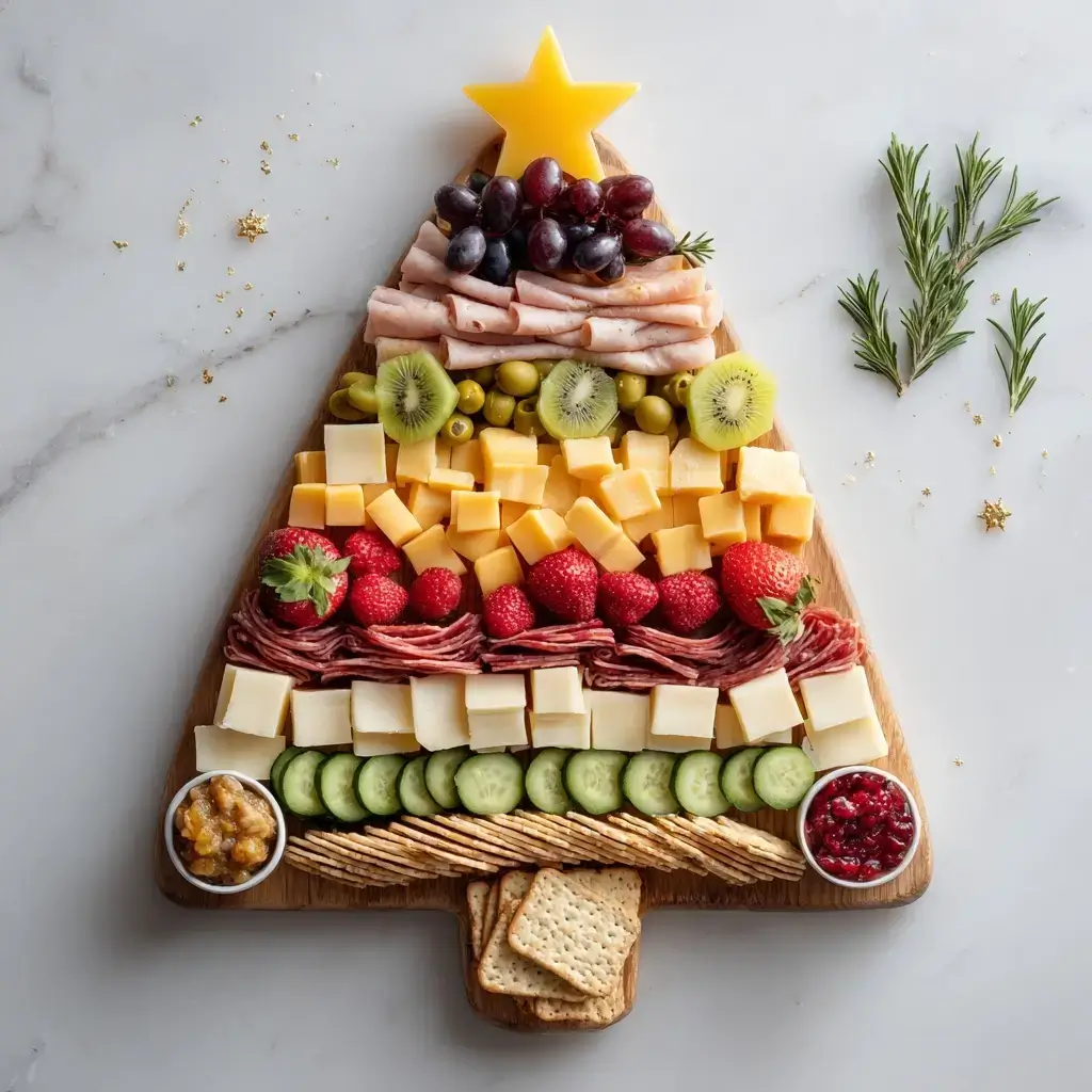 Christmas Tree Shaped Charcuterie