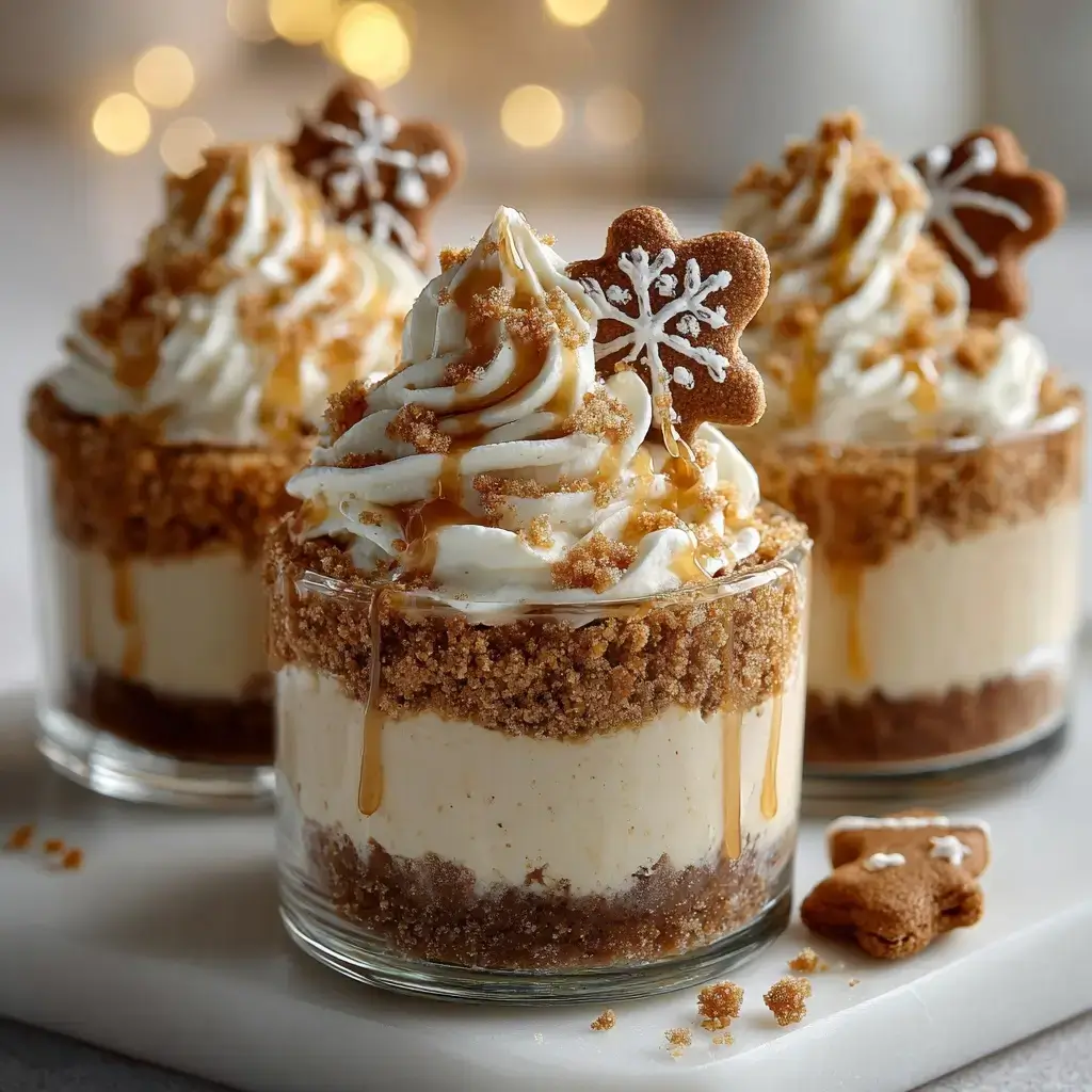 Gingerbread Cheesecake Cups