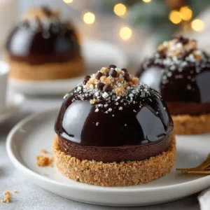 Gingerbread Latte Mousse Domes