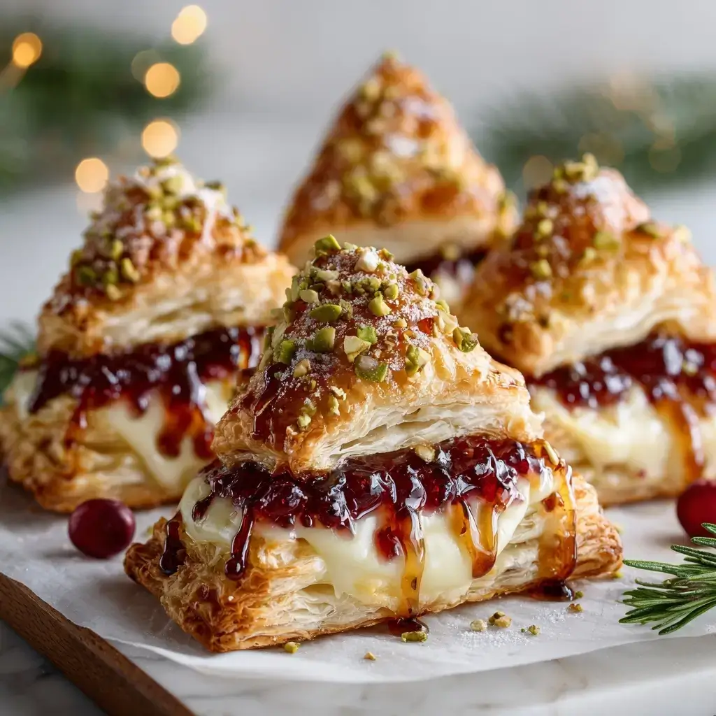 Mini Brie Christmas Trees