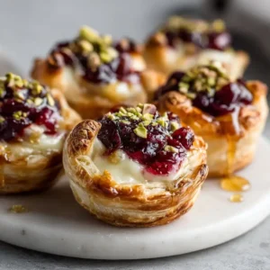 Mini Cranberry Brie Bites