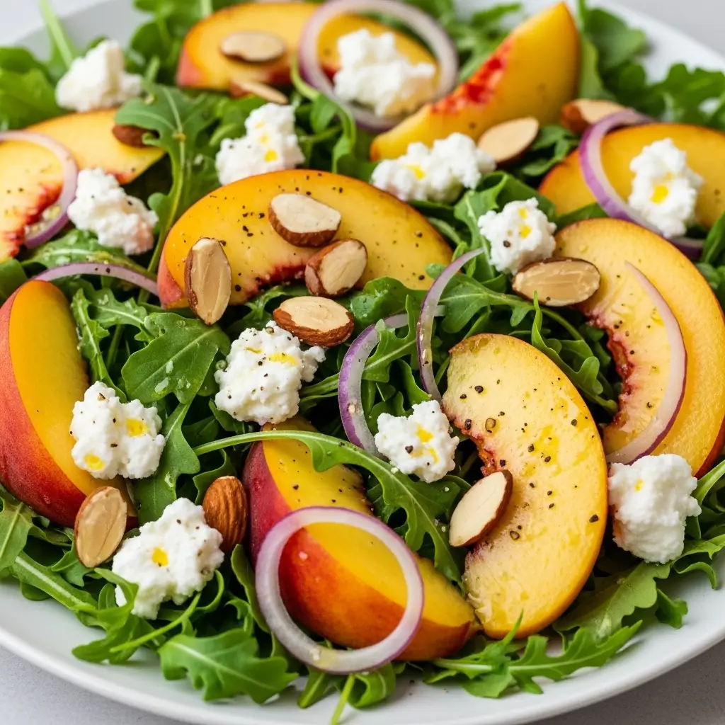 Peach Arugula Salad (1) (1)