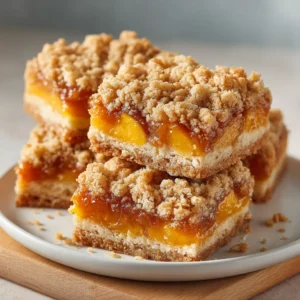 Peach Crumble Bars