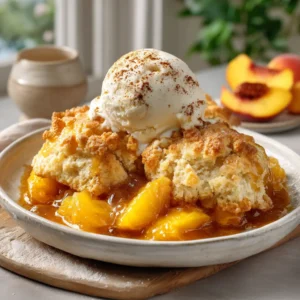 Southern Peach Cobbler (easy Recipe!)