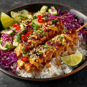 Bang Bang Chicken Skewers