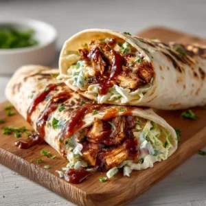 Bbq Chicken Coleslaw Wraps