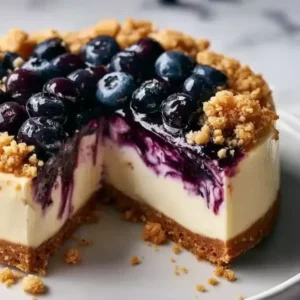 Blueberry Crumble Cheesecake