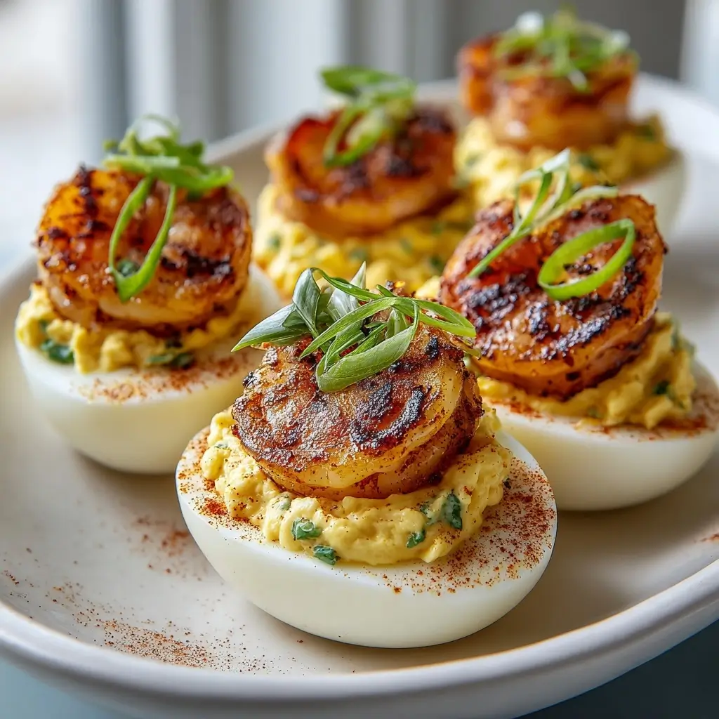 Cajun Shrimp Deviled Eggs